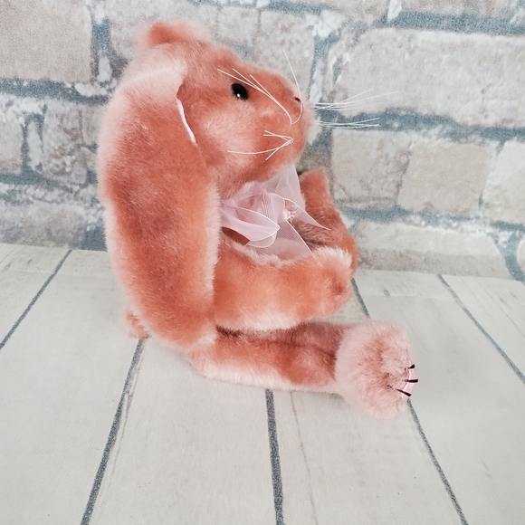 2/$25  Plush Bunny Peachy Rose 6.5" H - Picture 5 of 16
